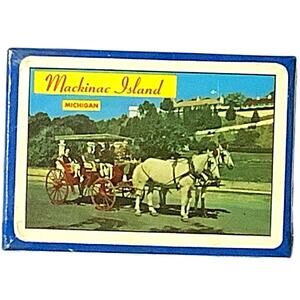 Vintage Souvenir Playing Cards, Sealed NIP,  From Mackinac Island, Michigan
